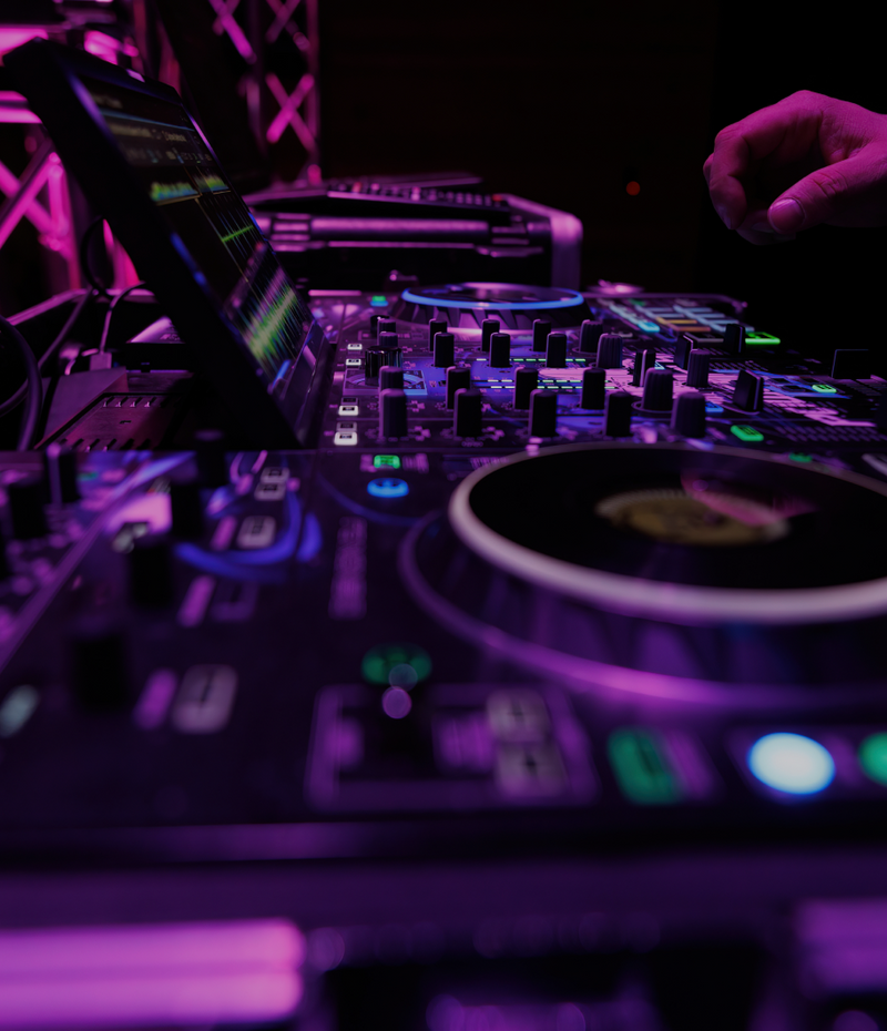 A DJ turntable for live music services from Powerplay DJ